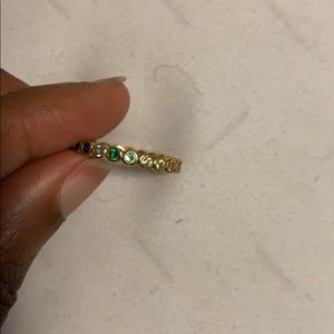 Stella and bow indigo ring